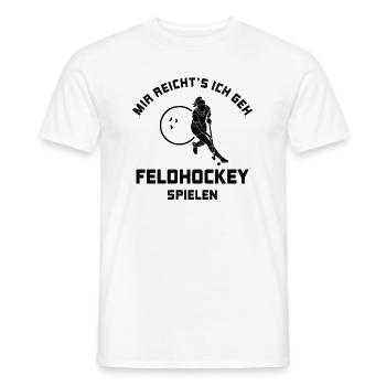 I've had enough to play field hockey Gift - Men's T-Shirt - white - Front - AI Model Male 178 dark (178cm)