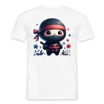 Ninja - Men's T-Shirt - white - Front - AI Model Male 178 dark (178cm)
