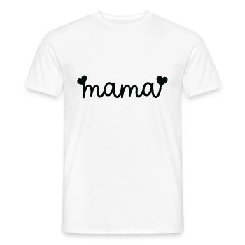 Mama - Männer T-Shirt - Weiß - Vorne - AI Model Male 178 dark (178cm)