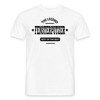 fensterputzer - Männer T-Shirt - Weiß - Vorne - AI Model Male 178 dark (178cm)