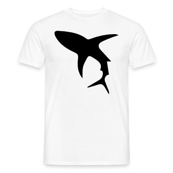 Shark - Männer T-Shirt - Weiß - Vorne - AI Model Male 178 dark (178cm)