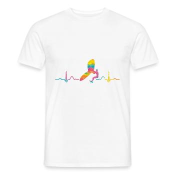 Flügel Surfer Wingsurfing Retro Folie Flügel - Männer T-Shirt - Weiß - Vorne - AI Model Male 178 dark (178cm)