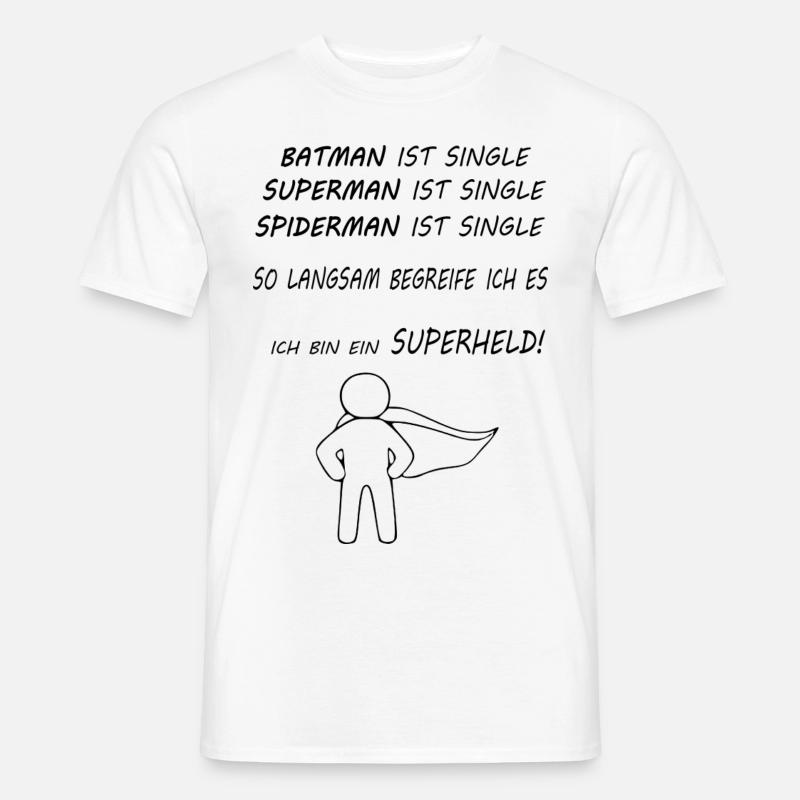 Ich bin ein Superheld! - Männer T-Shirt - Weiß