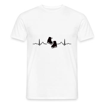 Figure Skating Ice Skating Figure Skating - Men's T-Shirt - white - Front - AI Model Male 178 dark (178cm)