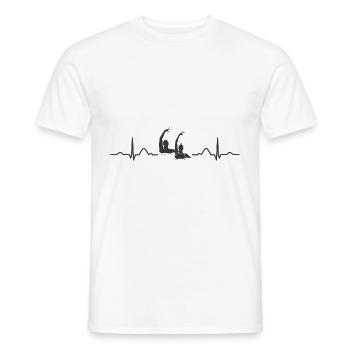 Synchronschwimmen Team Artistic Swim - Männer T-Shirt - Weiß - Vorne - AI Model Male 178 dark (178cm)