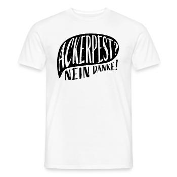 Ackerpest? Nein Danke - Bienen Pestizide - Männer T-Shirt - Weiß - Vorne - AI Model Male 178 dark (178cm)
