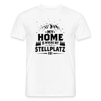 My Home is where my pitch is! - Men's T-Shirt - white - Front - AI Model Male 178 dark (178cm)