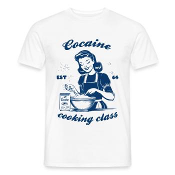 Cockaine cooking class - Männer T-Shirt - Weiß - Vorne - AI Model Male 178 dark (178cm)