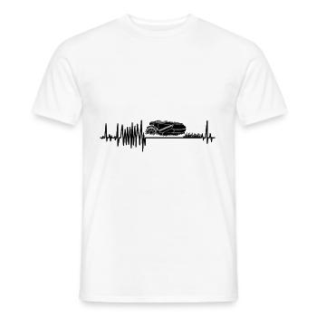 Hobbygärtner Rasenroboter Rasenmähroboter Fun - Männer T-Shirt - Weiß - Vorne - AI Model Male 178 dark (178cm)