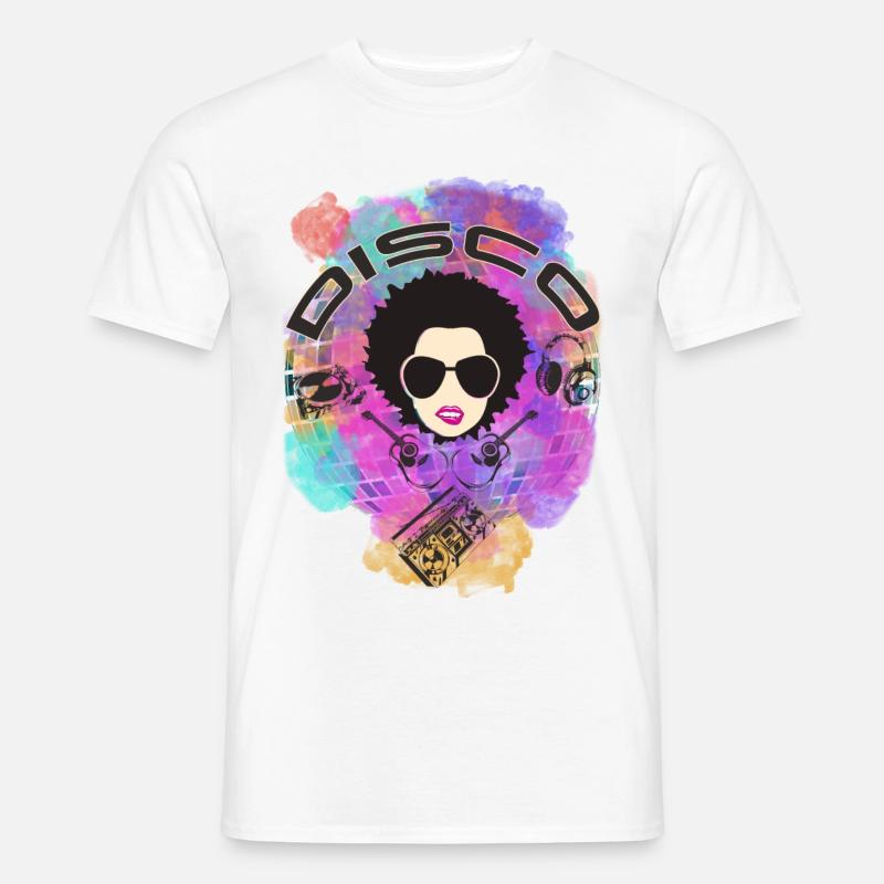 Disco - Männer T-Shirt - Weiß
