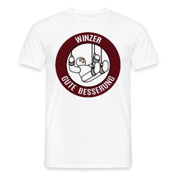 Gute Besserung Winzer Alles Gute Gesundheit - Männer T-Shirt - Weiß - Vorne - AI Model Male 178 dark (178cm)