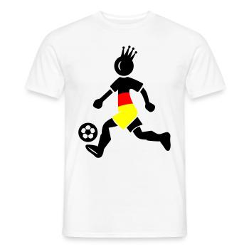 Fussballer Deutschland Meister Krone - Männer T-Shirt - Weiß - Vorne - AI Model Male 178 dark (178cm)