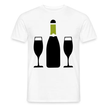 Red Wine Symbol - Men's T-Shirt - white - Front - AI Model Male 178 dark (178cm)
