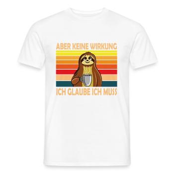 Kaffee Büro Arbeitskollege Sarkasmus Humor Fun - Männer T-Shirt - Weiß - Vorne - AI Model Male 178 dark (178cm)