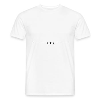star line element icon - Men's T-Shirt - white - Front - AI Model Male 178 dark (178cm)