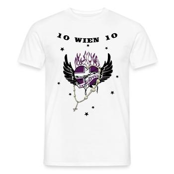 Wien 10 Viola - Männer T-Shirt - Weiß - Vorne - AI Model Male 178 dark (178cm)
