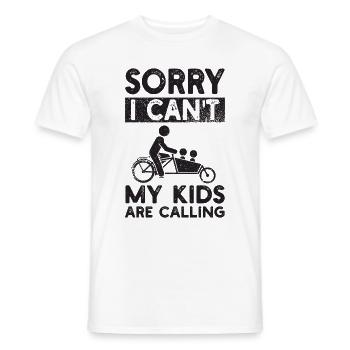 Cargo Bike Cargo Bike Cargo Bike - Men's T-Shirt - white - Front - AI Model Male 178 dark (178cm)