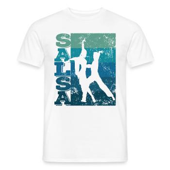 Salsero Und Salsera Salsa-tanzfestival - Männer T-Shirt - Weiß - Vorne - AI Model Male 178 dark (178cm)