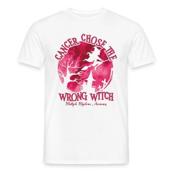 Sorcière Bourgogne Cancer du myélome multiple - T-shirt homme - blanc - Devant - AI Model Male 178 dark (178cm)
