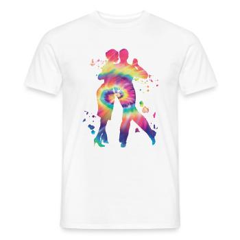 Argentinischer Tango Tanzen Milonga Vals - Männer T-Shirt - Weiß - Vorne - AI Model Male 178 dark (178cm)