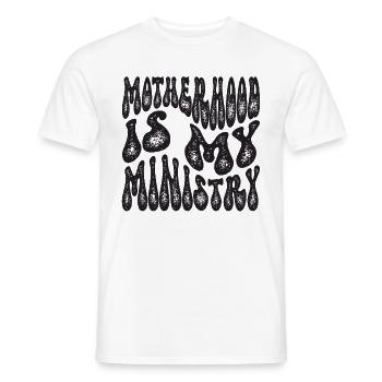 La maternité est mon ministère - T-shirt homme - blanc - Devant - AI Model Male 178 dark (178cm)