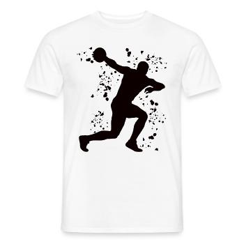 Diskuswerfer Colorsplash Diskuswurf - Männer T-Shirt - Weiß - Vorne - AI Model Male 178 dark (178cm)