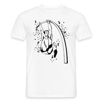Stabhochspringer Kids Stabhochsprung - Männer T-Shirt - Weiß - Vorne - AI Model Male 178 dark (178cm)
