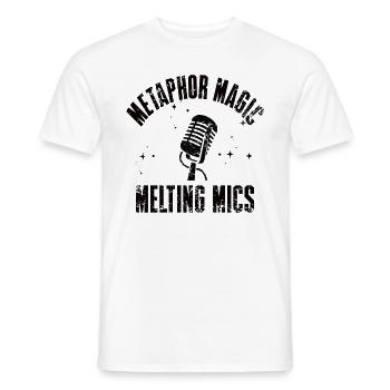 Poetry Slam Metapher Magie Slam Poetry - Männer T-Shirt - Weiß - Vorne - AI Model Male 178 dark (178cm)