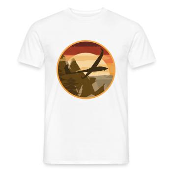 Avion rc planeur modèle pilote d’avion - T-shirt homme - blanc - Devant - AI Model Male 178 dark (178cm)