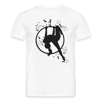 Aerialist Aerial Ring Lyra Air Ring - Men's T-Shirt - white - Front - AI Model Male 178 dark (178cm)
