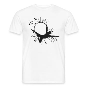 Aerialist Aerial Ring Lyra Air Ring - Men's T-Shirt - white - Front - AI Model Male 178 dark (178cm)