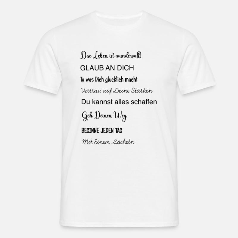 Gavebekræftelse til dreng, søn, datter - T-shirt til herrer - hvid
