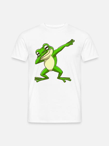 Cool Frog Dabbing Pose Trendy - Men's T-Shirt - white