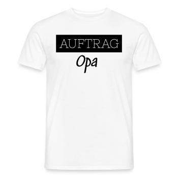 Order Grandpa Family Funny Gift - Men's T-Shirt - white - Front - AI Model Male 178 dark (178cm)