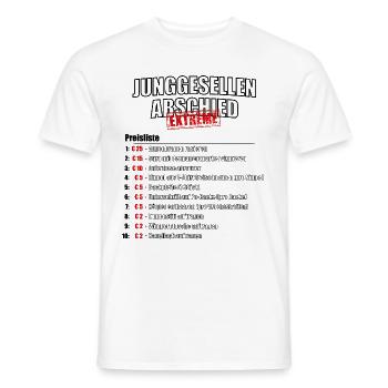 Bachelor Party Groom EXTREME - noir - T-shirt homme - blanc - Devant - AI Model Male 178 dark (178cm)