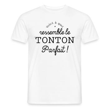 Perfect uncle retro - Men's T-Shirt - white - Front - AI Model Male 178 dark (178cm)