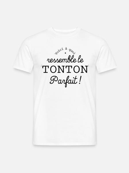 Tonton parfait retro - T-shirt homme - blanc