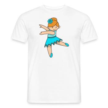 ballet - Men's T-Shirt - white - Front - AI Model Male 178 dark (178cm)