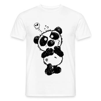 Mad Panda - T-shirt homme - blanc - Devant - AI Model Male 178 dark (178cm)