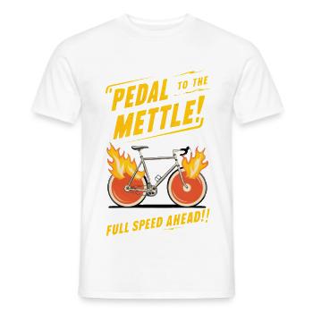 Pedal to the Mettle - Männer T-Shirt - Weiß - Vorne - AI Model Male 178 dark (178cm)