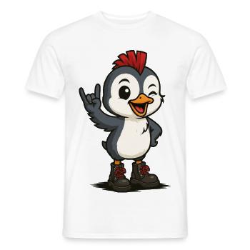 Punk Rock Polar - Men's T-Shirt - white - Front - AI Model Male 178 dark (178cm)