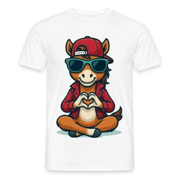 Aimer les vibrations de Colt - T-shirt homme - blanc - Devant - AI Model Male 178 dark (178cm)