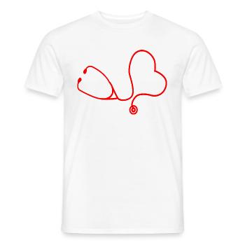 Doctor medical student doctor gift - Men's T-Shirt - white - Front - AI Model Male 178 dark (178cm)