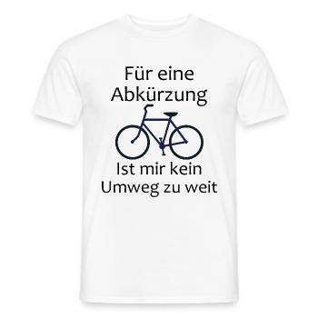 Abbreviation for cyclists. - Men's T-Shirt - white - Front - AI Model Male 178 dark (178cm)