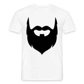 Symbole de barbe - T-shirt homme - blanc - Devant - AI Model Male 178 dark (178cm)