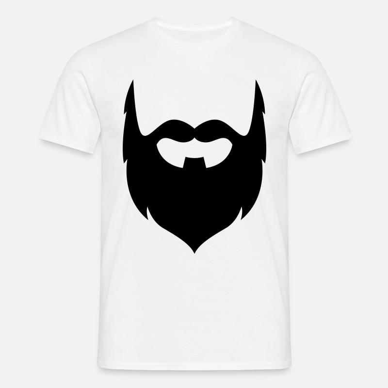 Bart symbol - Männer T-Shirt - Weiß