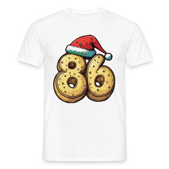 86 Numéro Noël - T-shirt homme - blanc - Devant - AI Model Male 178 dark (178cm)