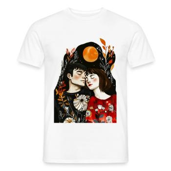 L’amour est partout - T-shirt homme - blanc - Devant - AI Model Male 178 dark (178cm)