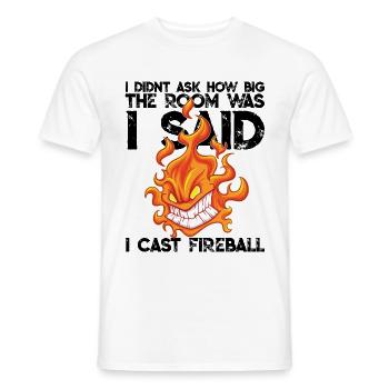 Role-playing game Meme Wizard Magician Class RPG Funny - Men's T-Shirt - white - Front - AI Model Male 178 dark (178cm)