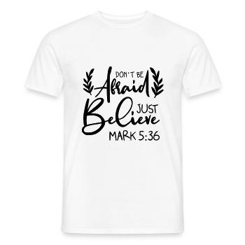 Bible verset foi jésus - T-shirt homme - blanc - Devant - AI Model Male 178 dark (178cm)